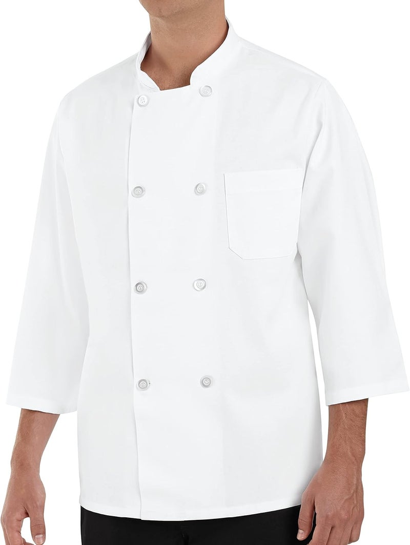Chef Designs Men's 3/4 Sleeve Chef Coat - Image 1